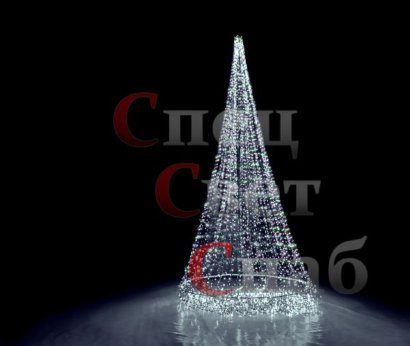 Уличная светодиодная Ёлка Белая 4 м
